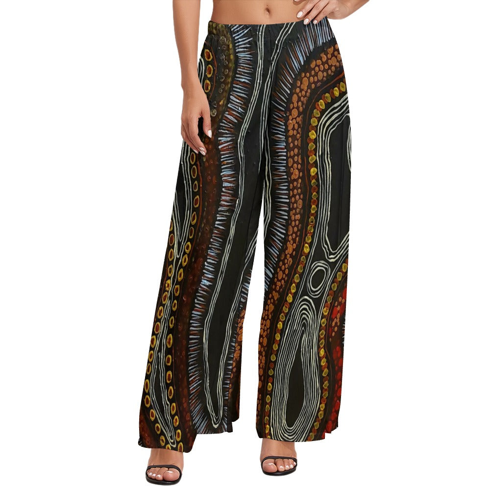 Aboriginal Art Capri Leggings Womens Mid Waist Pants Koala, Kangaroo,  Crocodile Brown at  Women's Clothing store