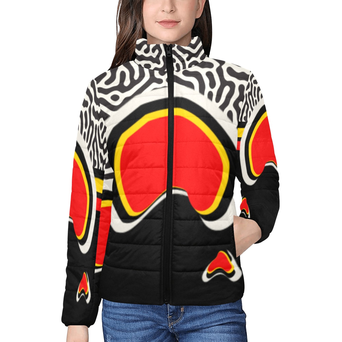 Stolen Land Quilted Puffer Jacket By Koori Threads