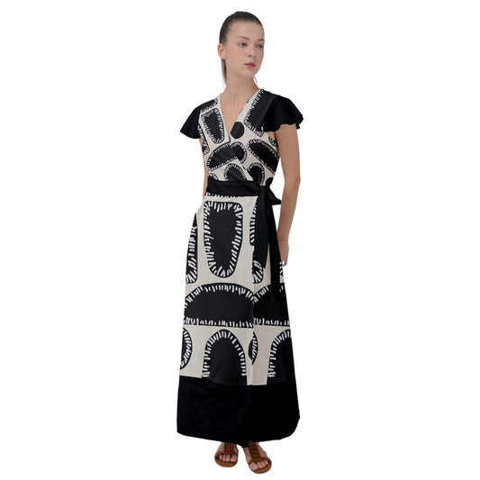 Raising The Age Wrap Dress By Koori Threads