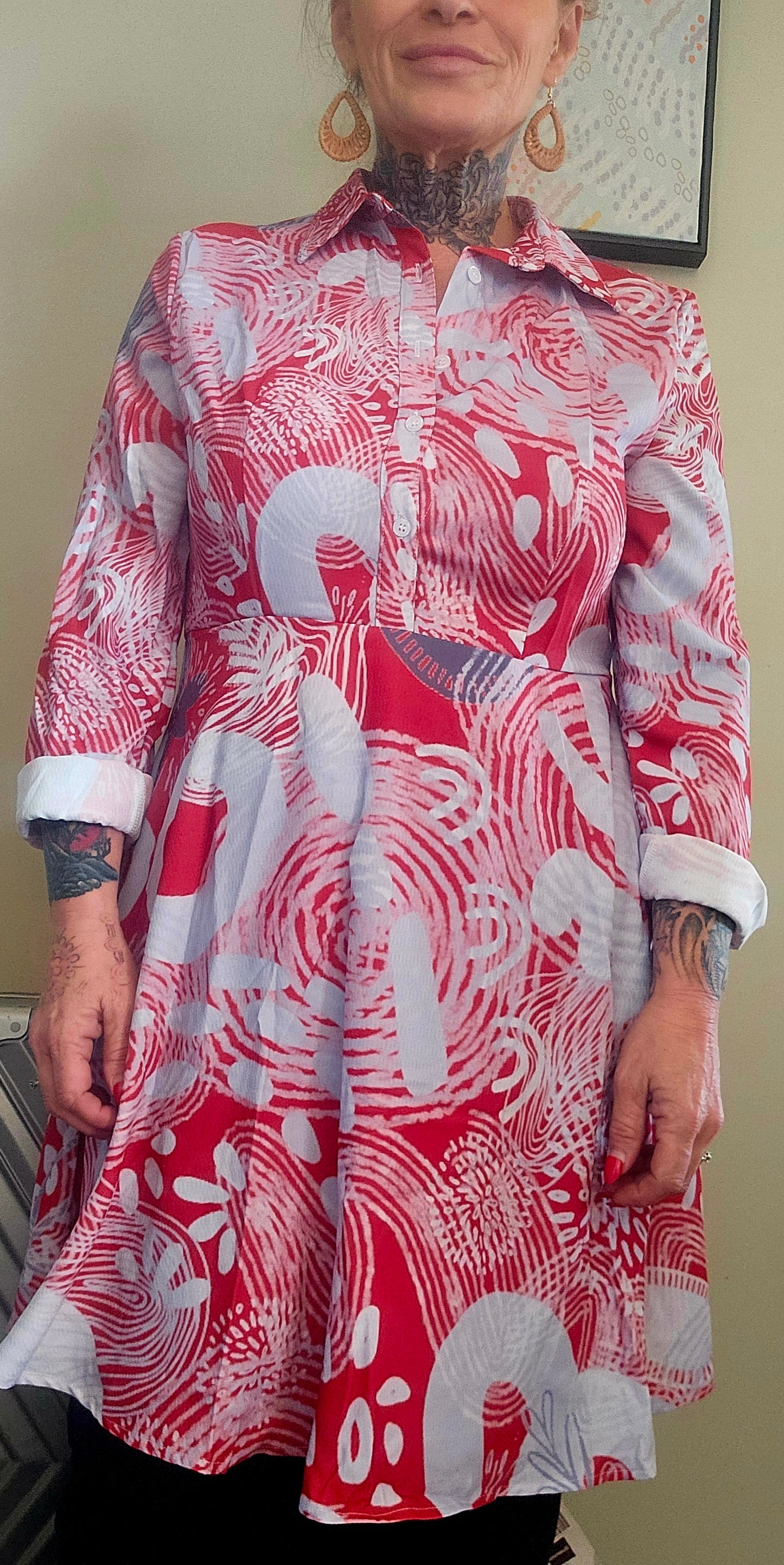 Interpreting Language Stylish Shirt Dress by Koori Threads