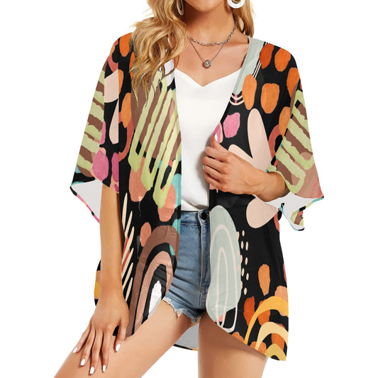 Emu Learning Womens Chiffon Cover Up by Koori Threads