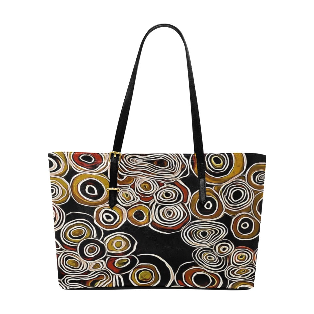 Black Pride Large Leather Style Shoulder Bag by Koori Threads