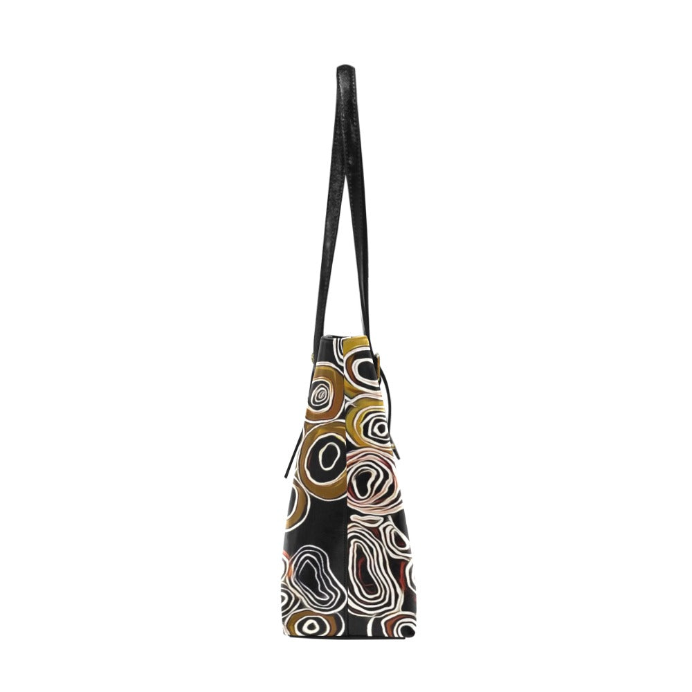 Black Pride Large Leather Style Shoulder Bag by Koori Threads