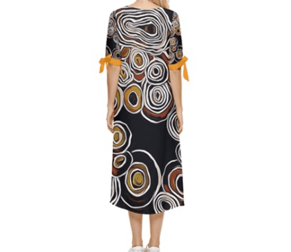 Black Pride Elegance Dress by Koori Threads