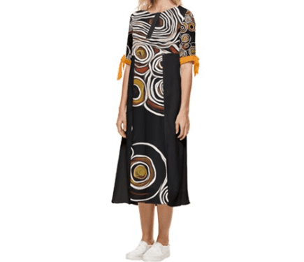 Black Pride Elegance Dress by Koori Threads