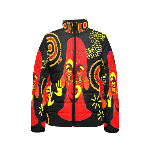 Blak Loud & Proud Puffer Jacket by Koori Threads