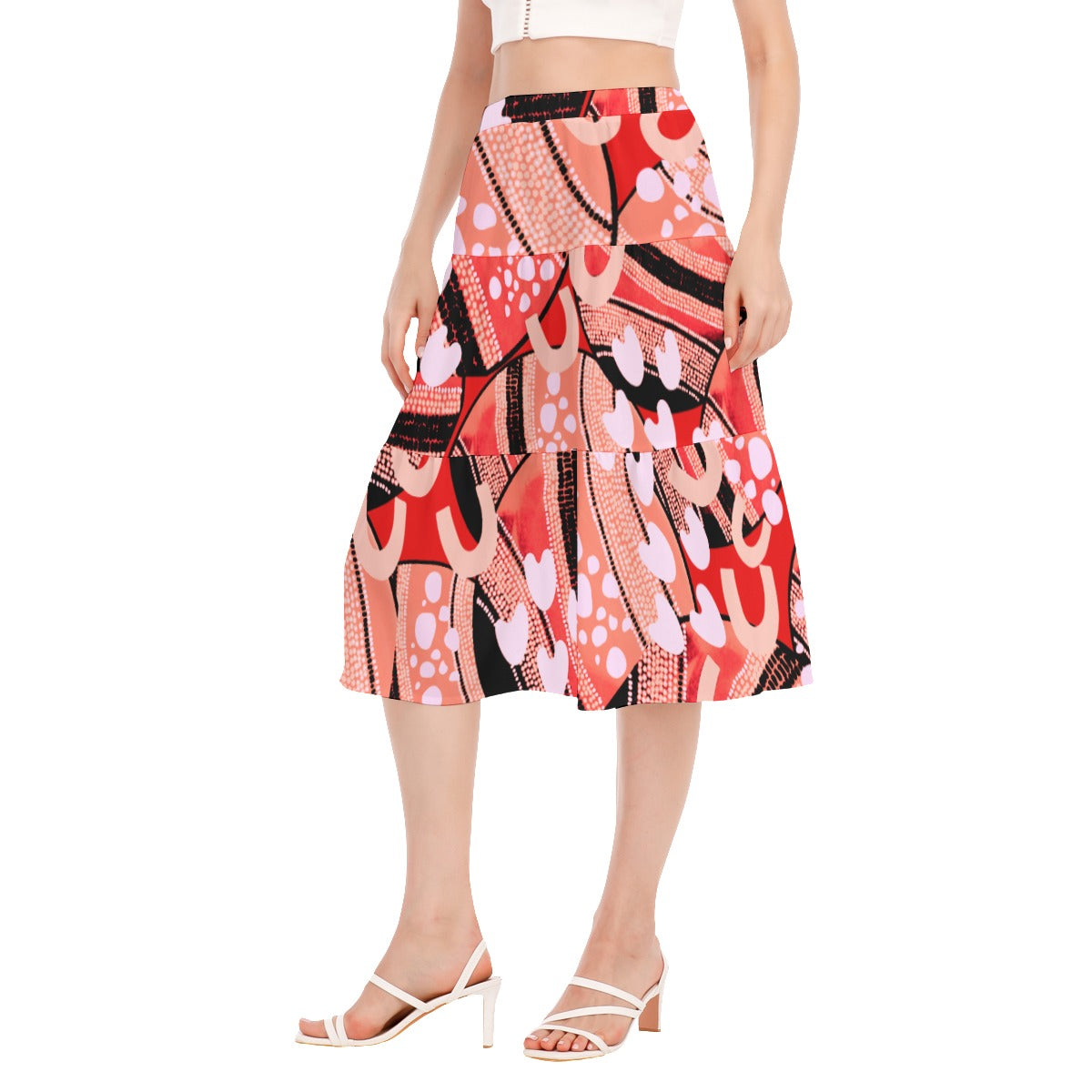 Burning Country Ruffle Spring Skirt BY Koori Threads