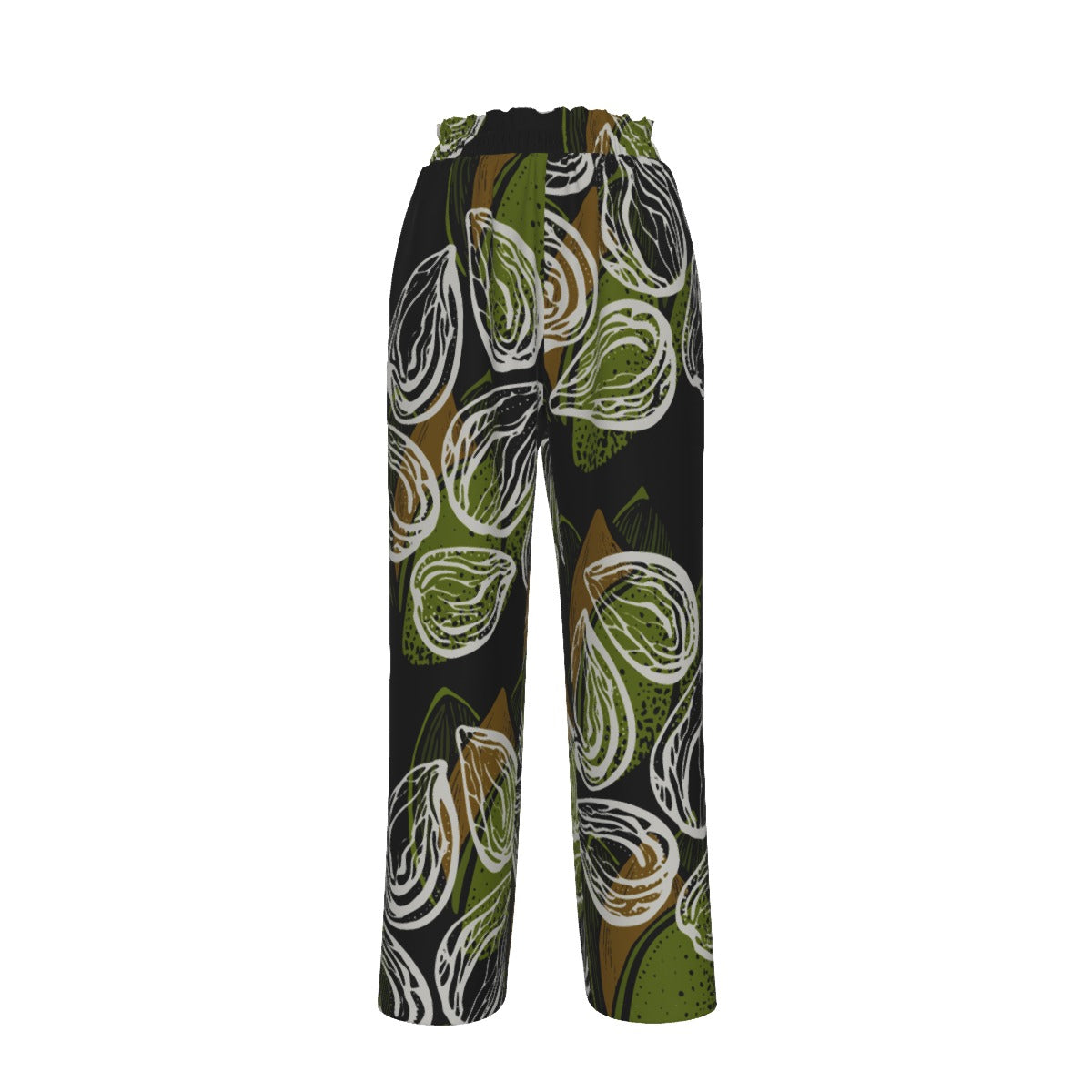 Seeds of Life Faux Silk Wide-Leg Pants by Koori Threads