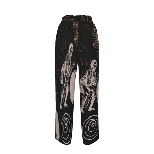 Warriors Dreaming Silk Like Wide-Leg Pants