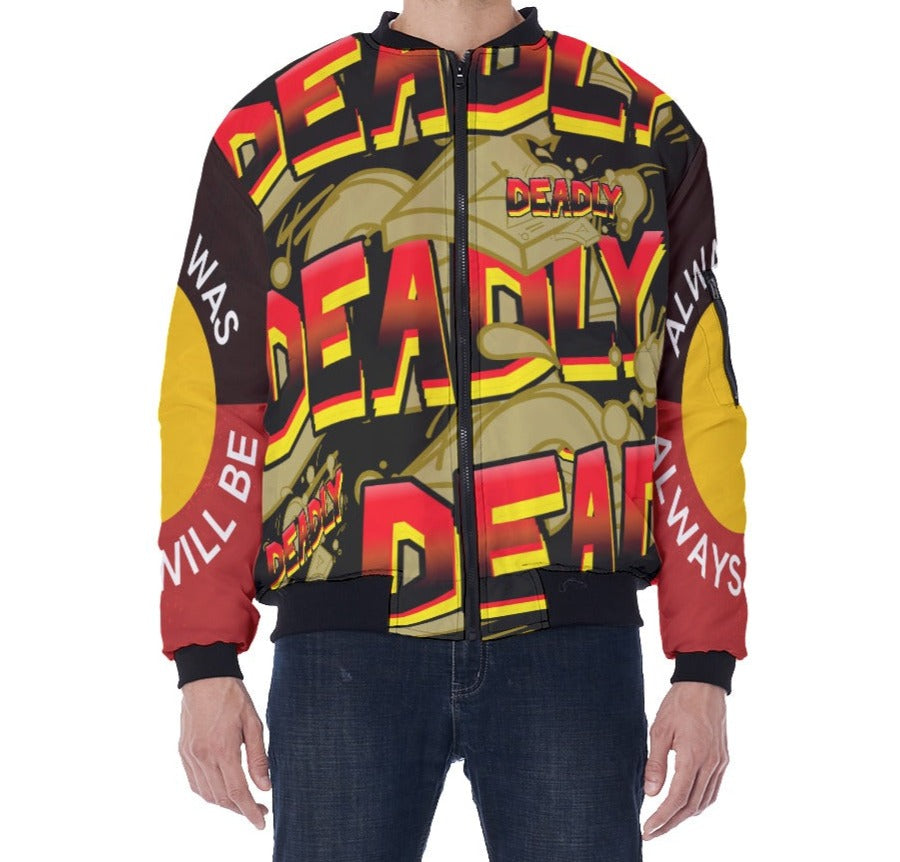 Deadly Men's Bomber Jacket By Koori Threads