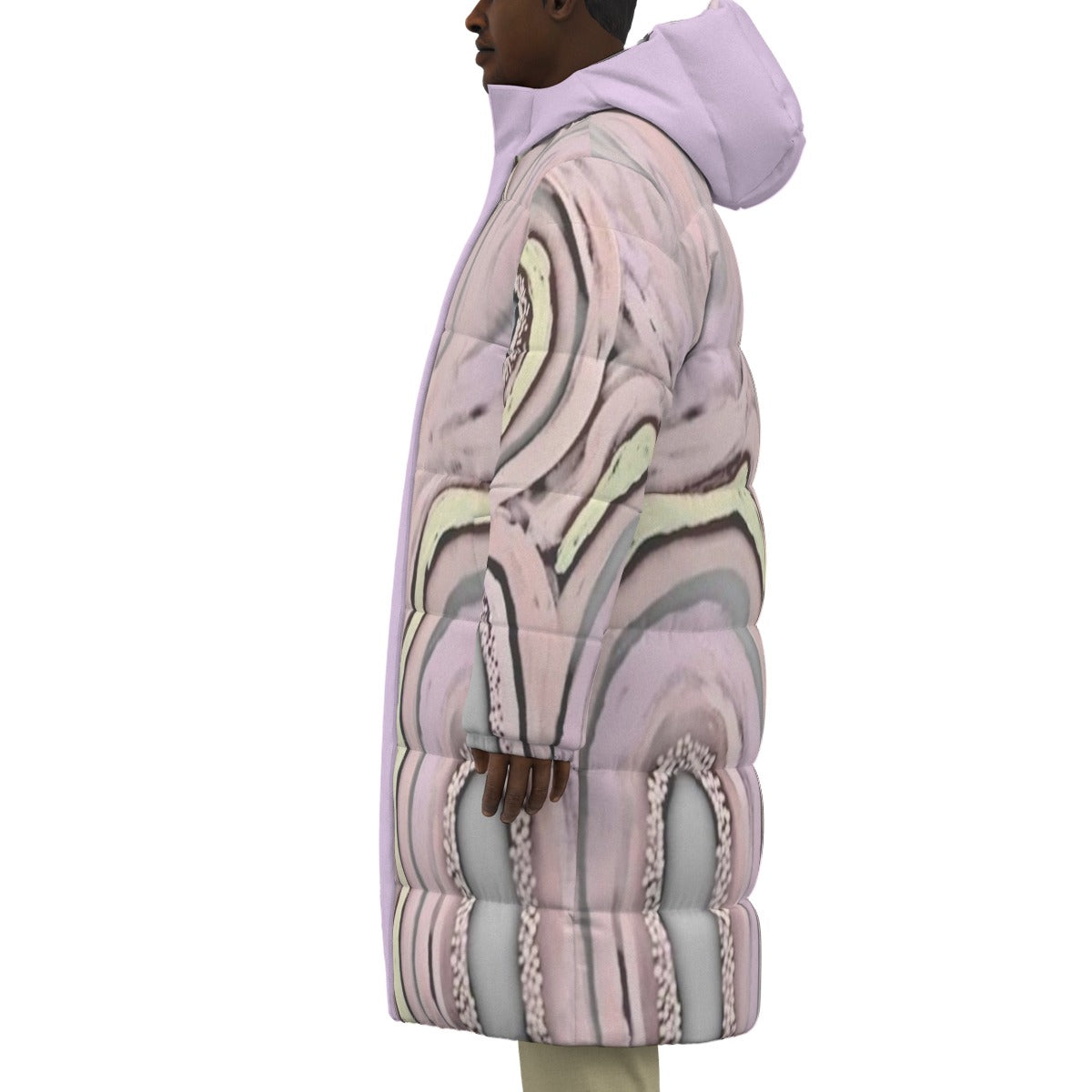 Mothers Wailing Long Puffer Jacket by Koori Threads