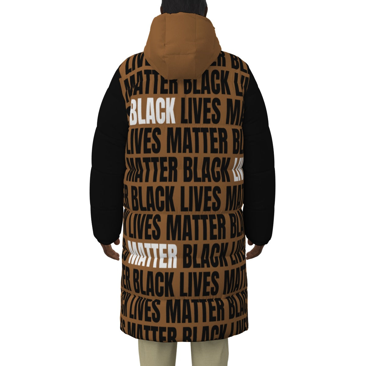 All-Over Print Unisex Long Down Jacket