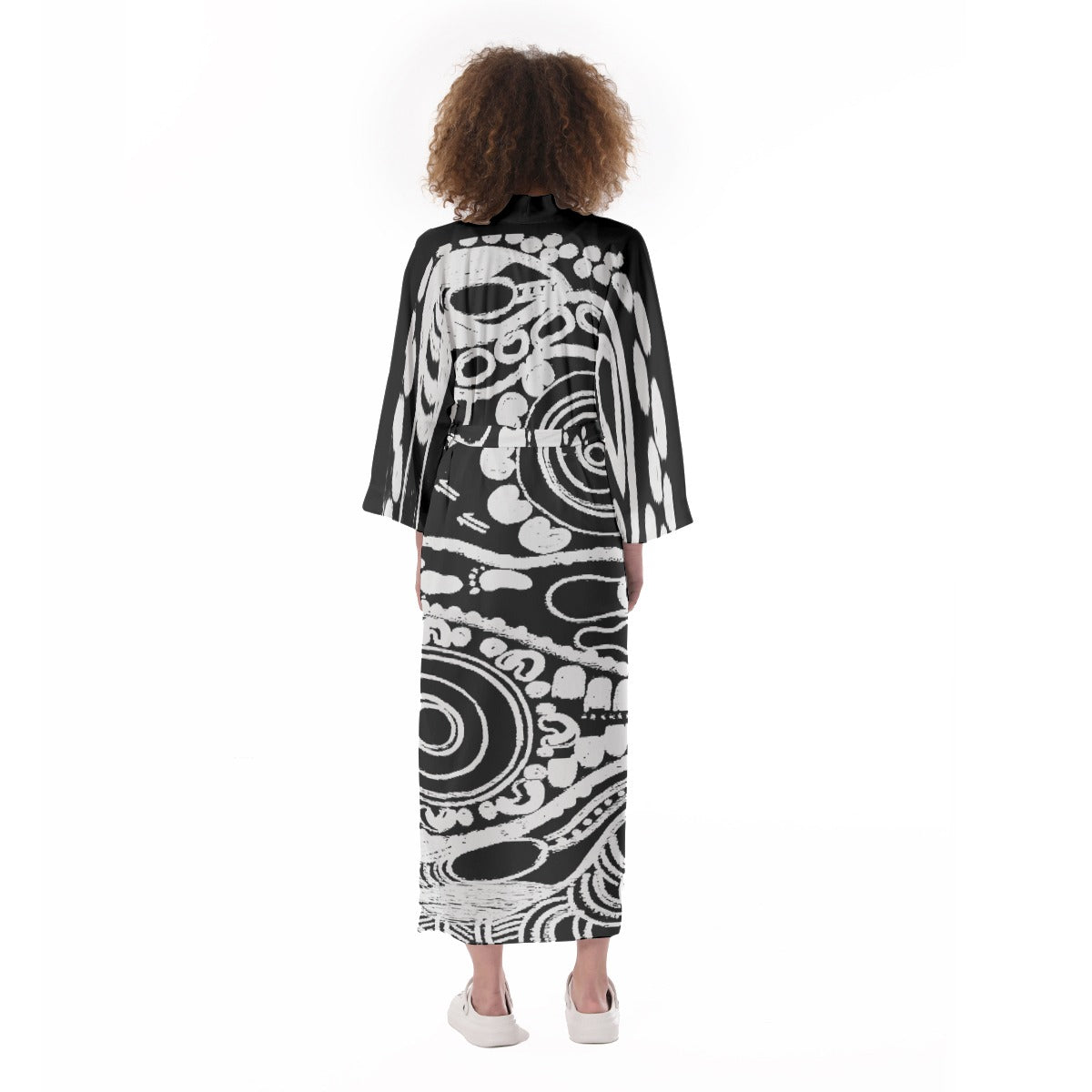 More to be done Aboriginal Faux Silk Kimono by Koori Threads