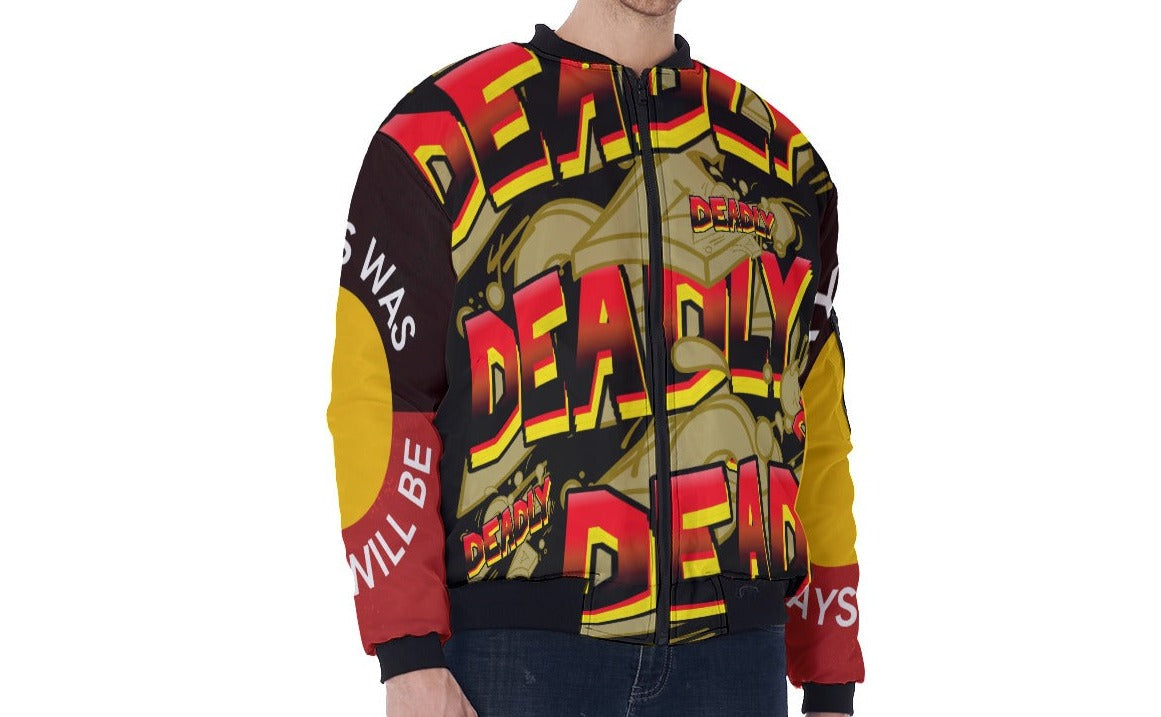 Deadly Men's Bomber Jacket By Koori Threads