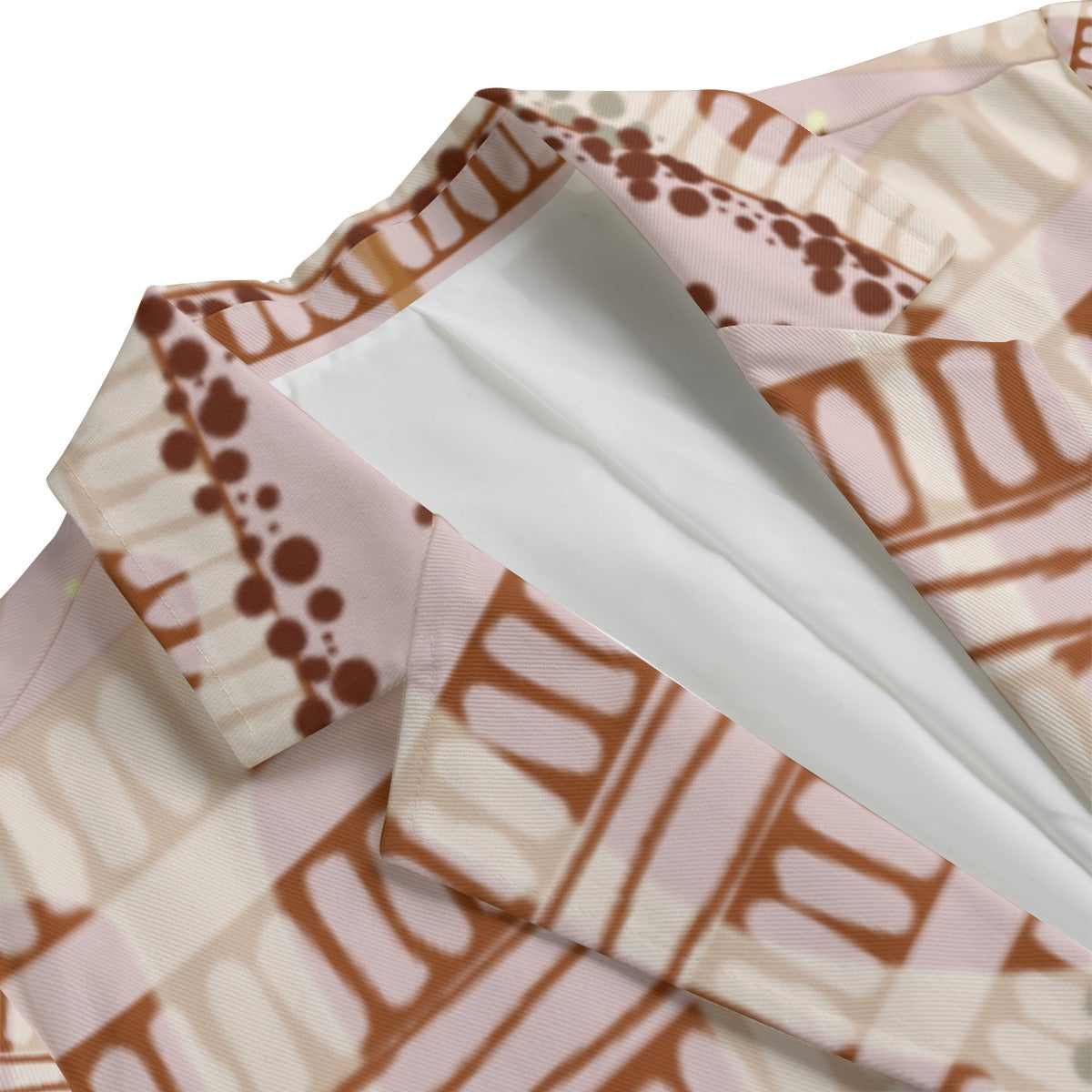 Stolen Artwork 100% Cotton Womens Jacket by Koori Threads in Blush Pink