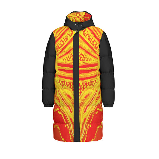 Limited Edition Country Burning Long Puffer Jacket by Koori Threads