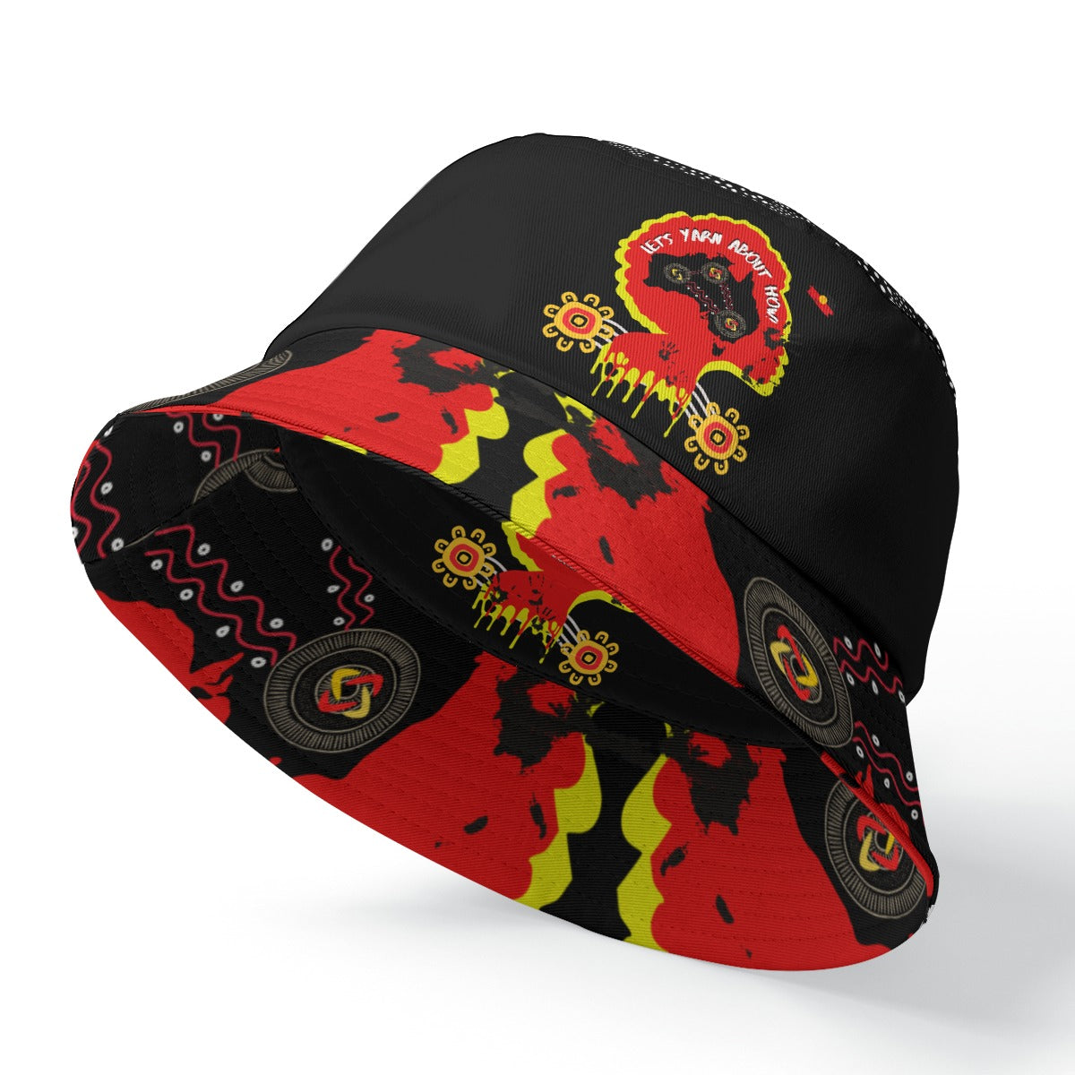 Say No to Domestic Violence Bucket Hat by Koori Threads (Dual side printing)