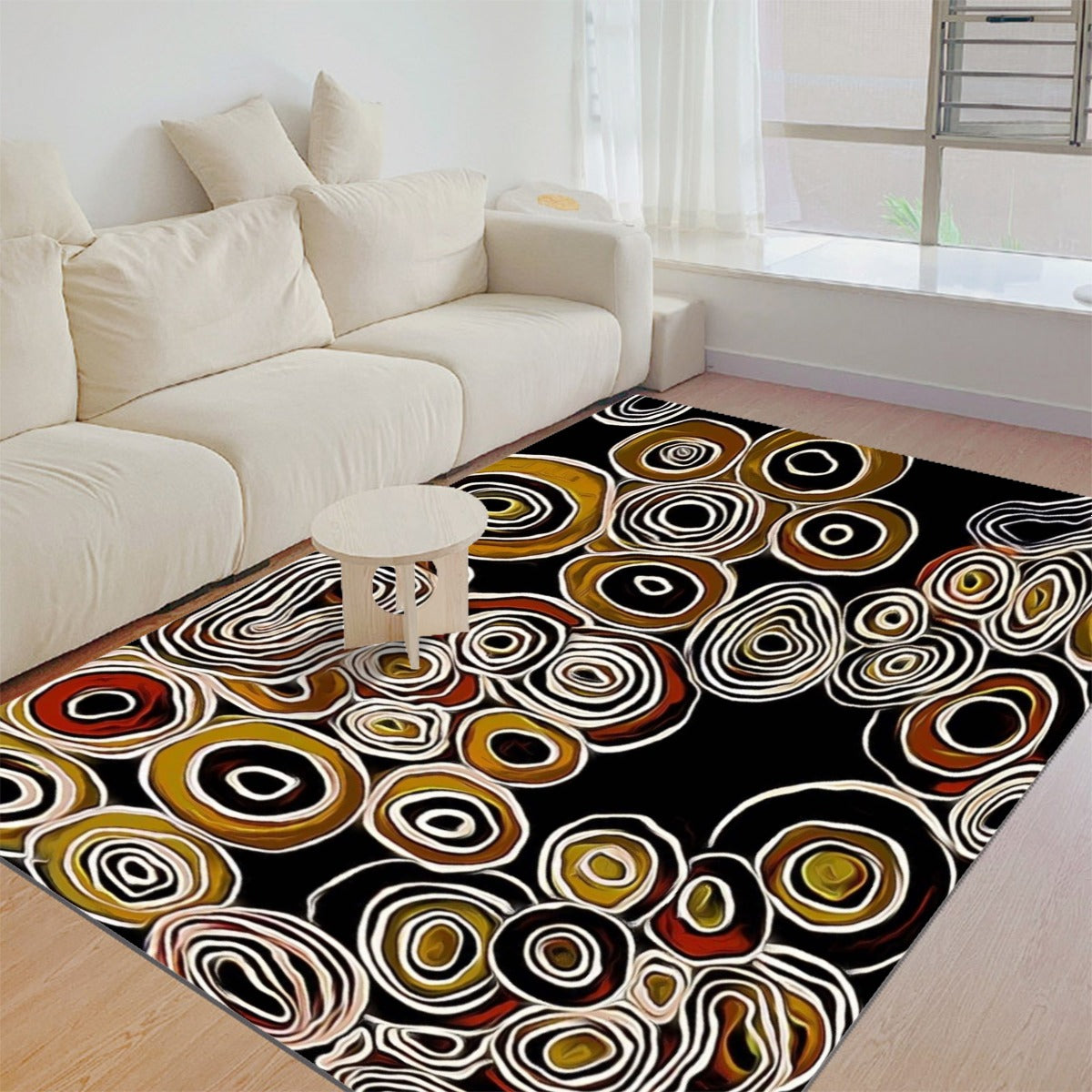 Black Pride Foldable Floor Mat by Koori Threads
