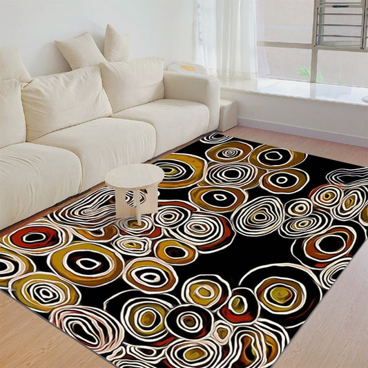 Black Pride Foldable Floor Mat by Koori Threads