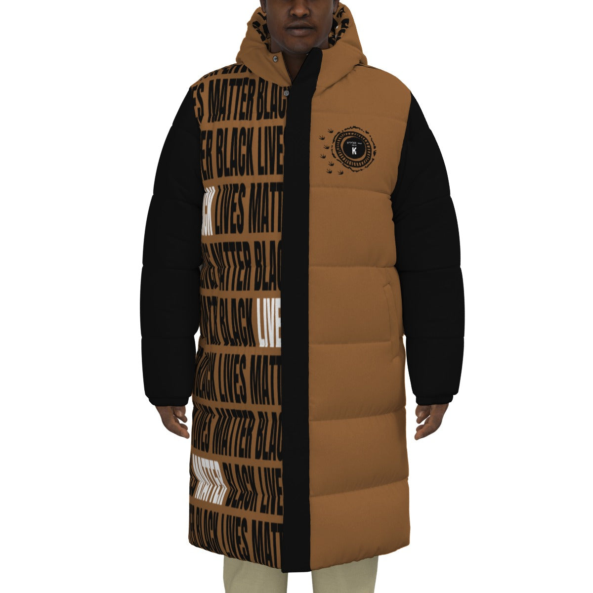 All-Over Print Unisex Long Down Jacket