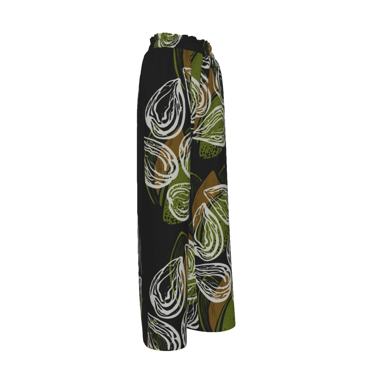 Seeds of Life Faux Silk Wide-Leg Pants by Koori Threads