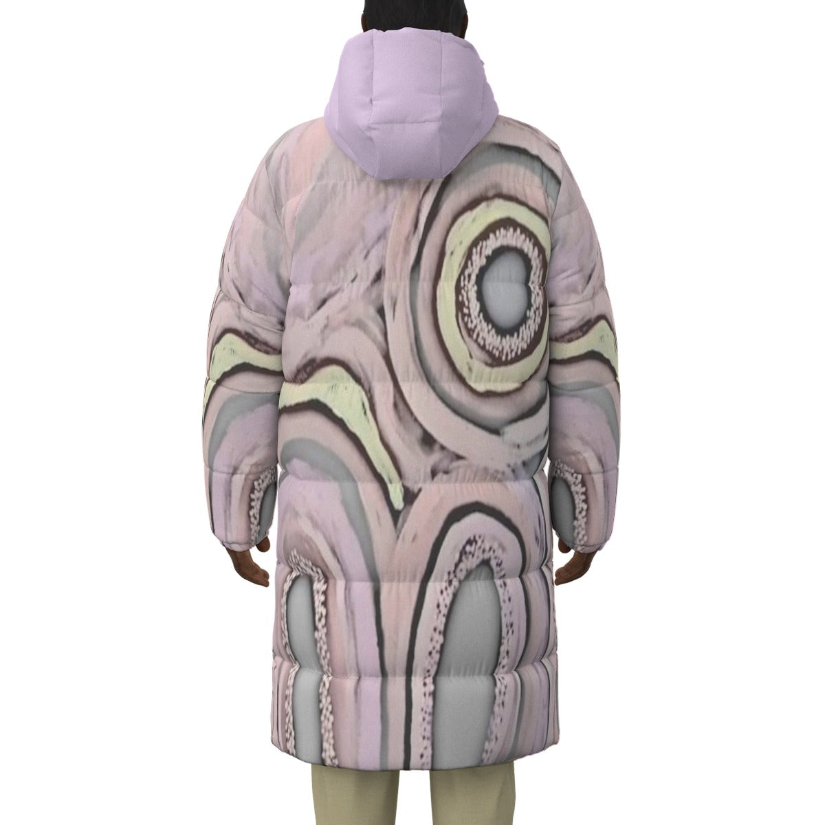 Mothers Wailing Long Puffer Jacket by Koori Threads