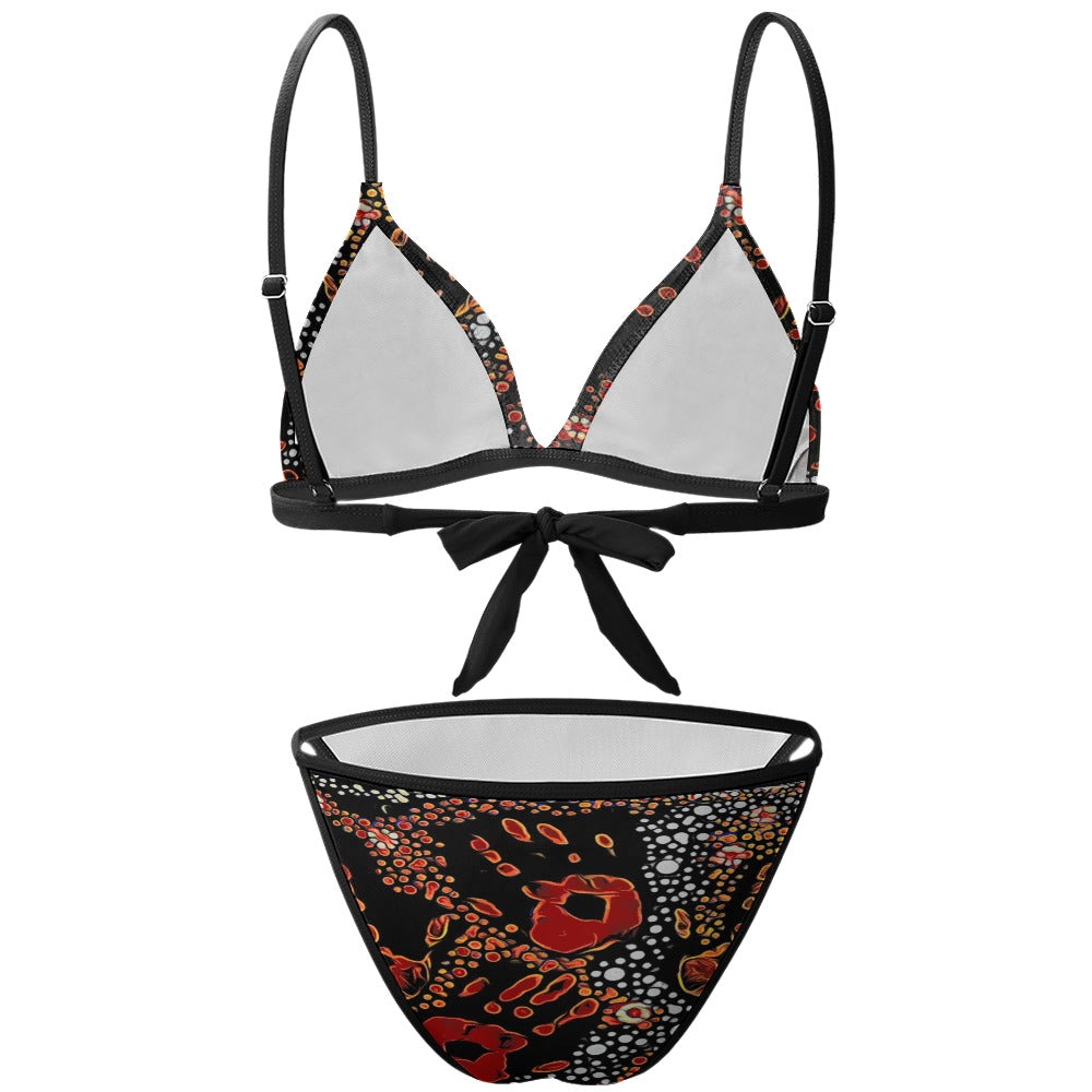 Blood On Your Hands Two Piece Bikini by Koori Threads