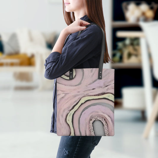 Mothers Wailing Regular PU Leather Tote Bags - Koori Threads