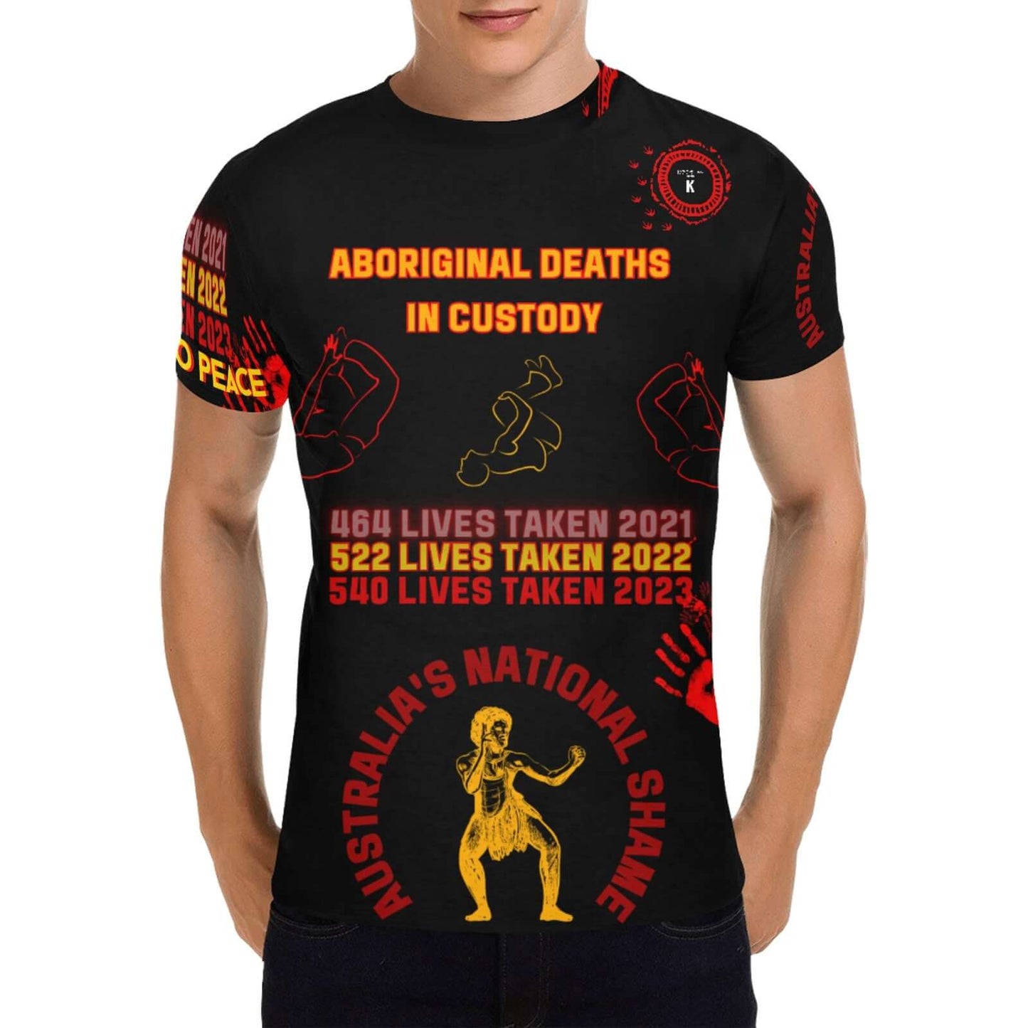 Aboriginal Deaths In Custody 540 Tshirt by Koori Threads